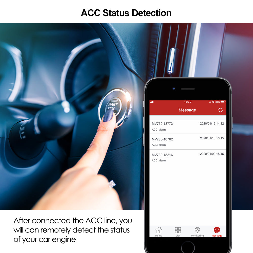 Lifetime Free Tracking Platrform Car Relay GPS Tracker MiCODUS MV730 Engine Cut Off Mini Hidden Motorcycle Location Device