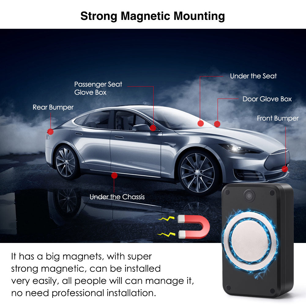 Strong Magnet Wireless GPS Tracker Voice Monitor 5000mAh 4G Car GPS Tracking Device with Temperature Sensor MiCODUS ML500G
