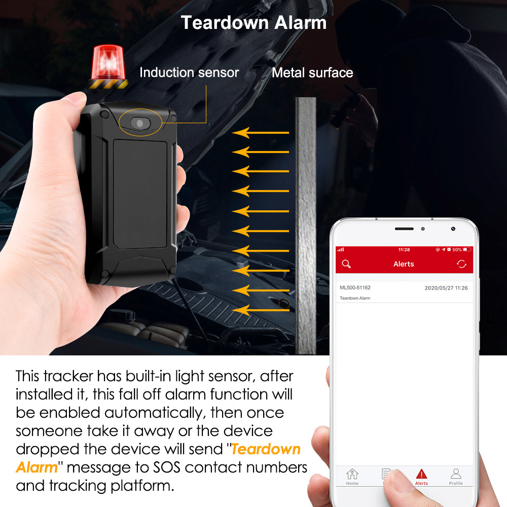 Temperature Monitoring Cold-chain Transport Magnetic GPS Tracker 5000mAh Long Battery Life Car GPS Tracking Device MiCODUS ML500