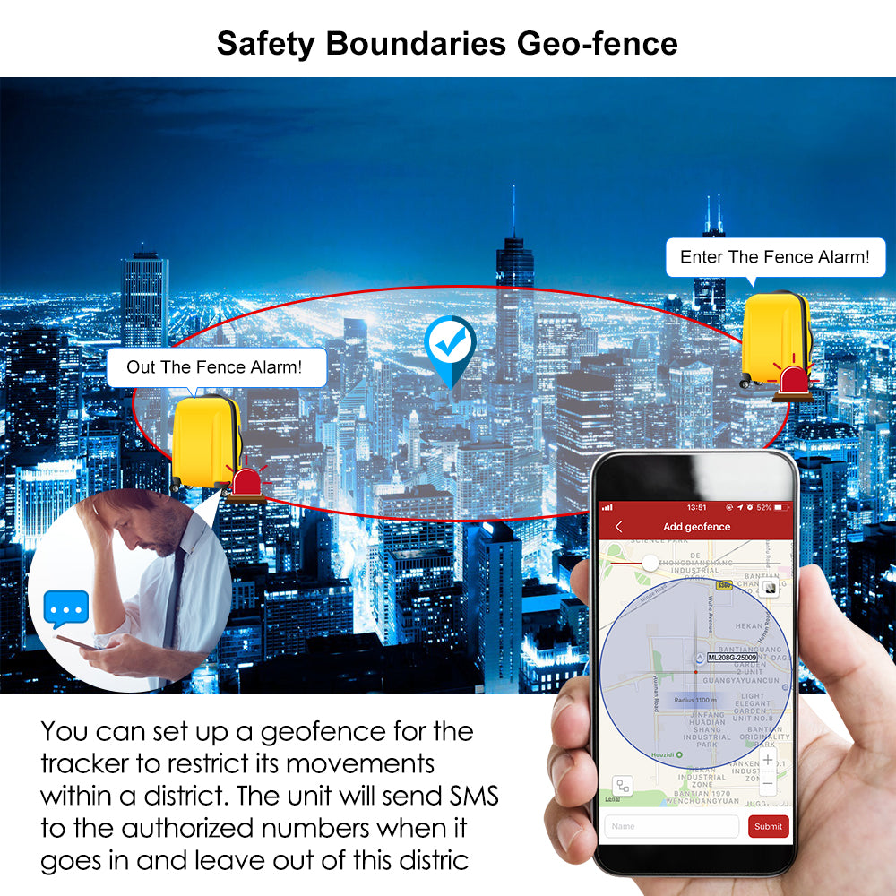 4G LTE CAT M1 Wifi Positioning Wireless Asset GPS Tracker Temperature Monitor 5500mAh Truck GPS Tracking Device MiCODUS ML208G