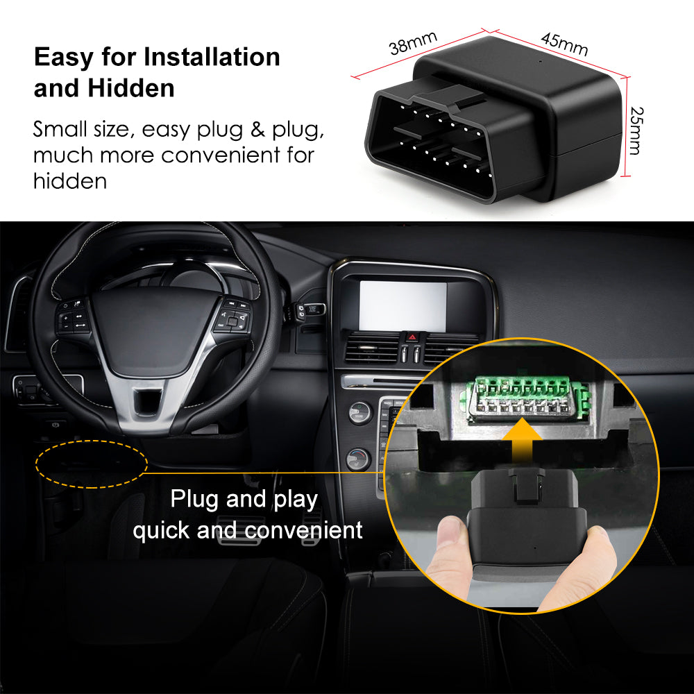 Vehicle OBD GPS Tracker Ream Time MiCODUS MV33 Plug and Play Mini Smart Car OBD2 Gps Tracking Device With IOS Android APP