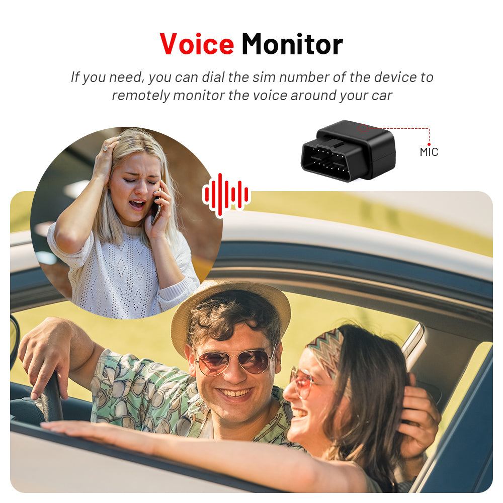 4G OBD2 Vehicle GPS Tracker Realtime MiCODUS MV33G Plug Play Mini OBD Car GPS Tracking Device With Voice Monitoring