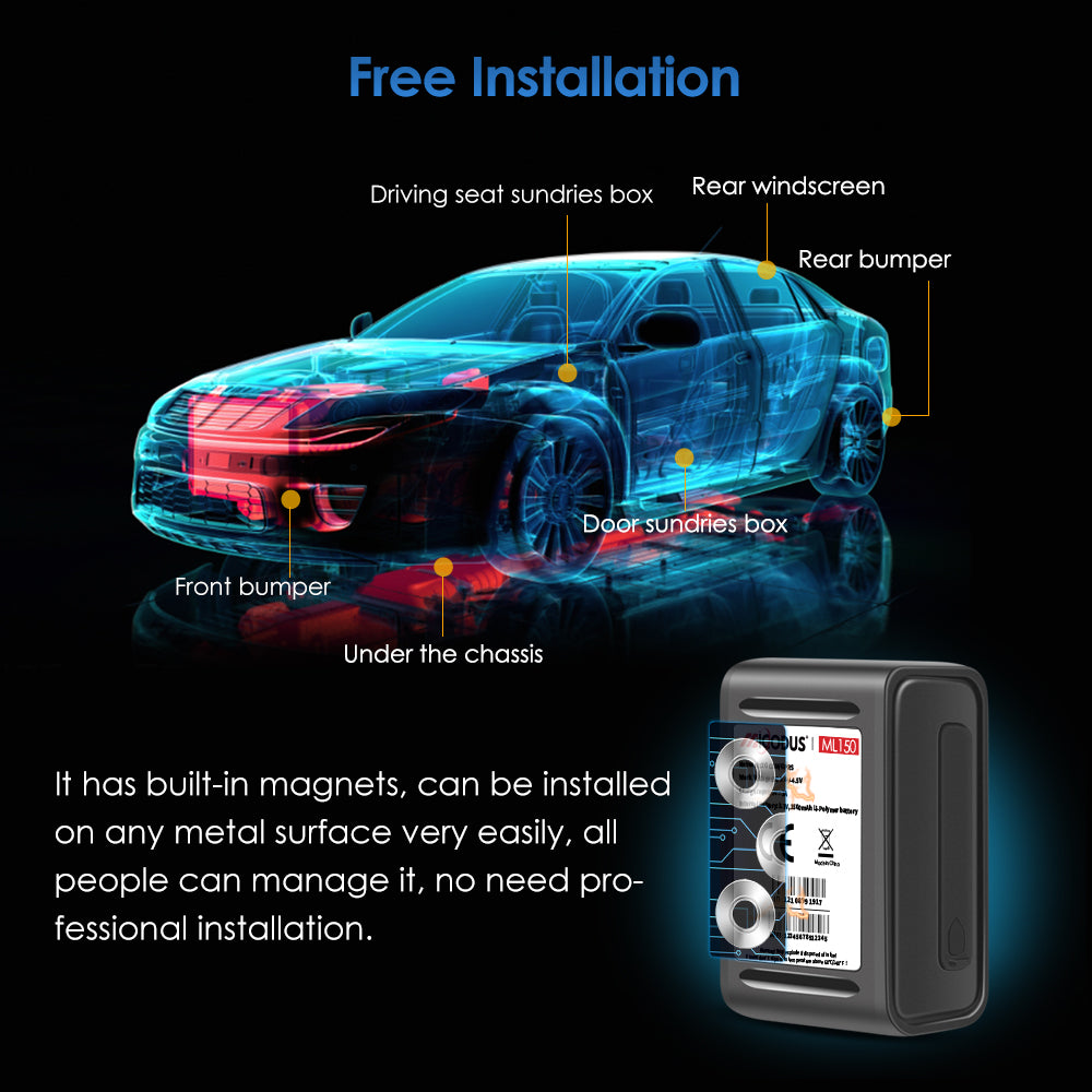 Portable Mini Aseet GPS Tracker Waterproof Wireless Magetic Car GPS Tracking Device With Voice Monitoring MiCODUS ML150
