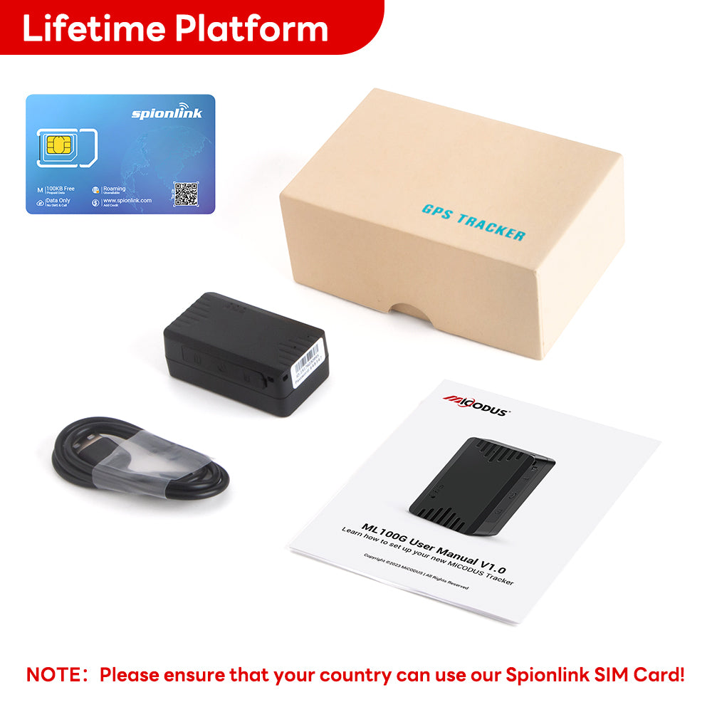 Handheld Mini GPS Tracker 4G Waterproof Voice Monitoring Long Battery Life Wearable GPS Tracking Device MiCODUS ML100G