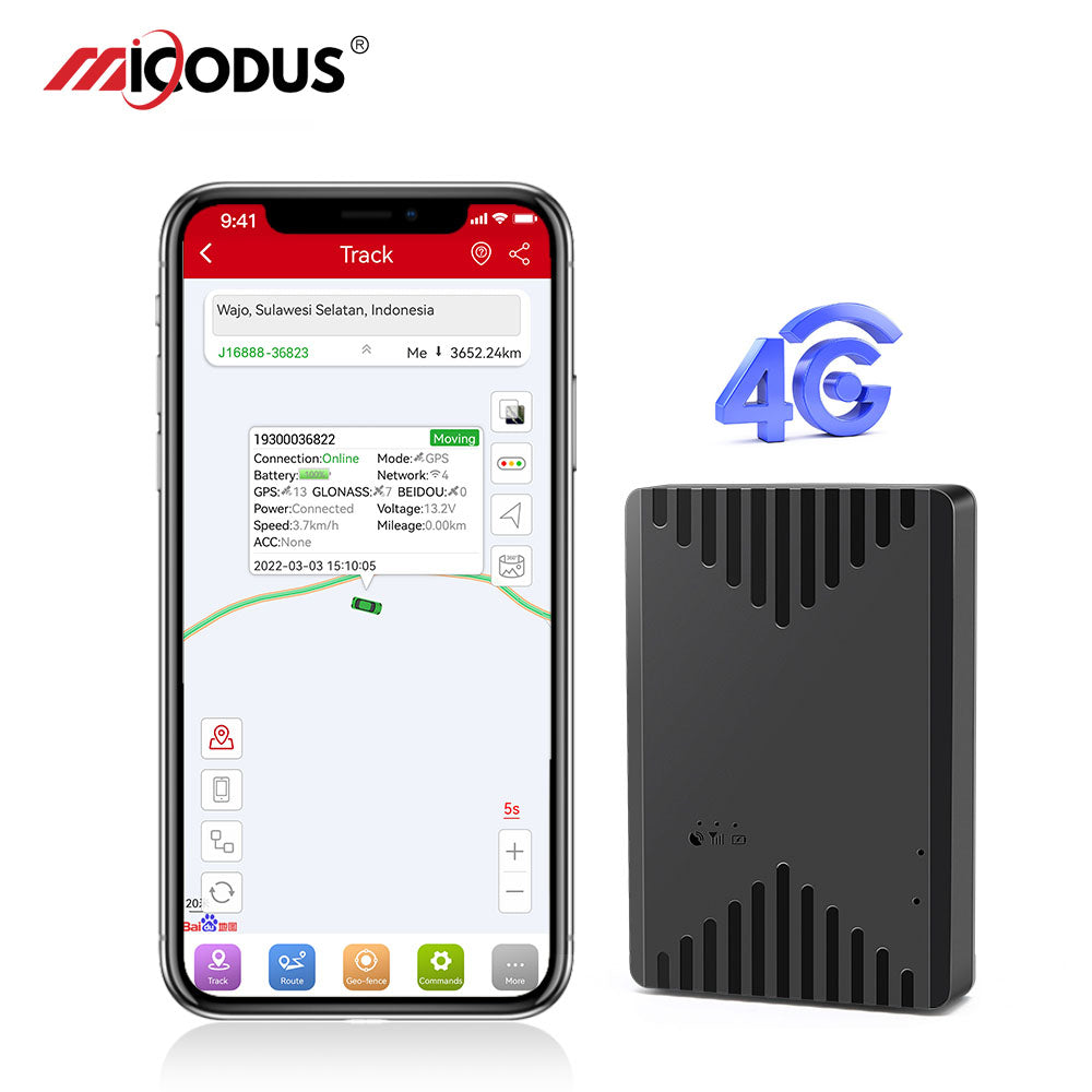 Mini Magnetic Asset GPS Tracker Voice Monitoring Realtime 4G Car GPS Tracking Device MiCODUS ML300G
