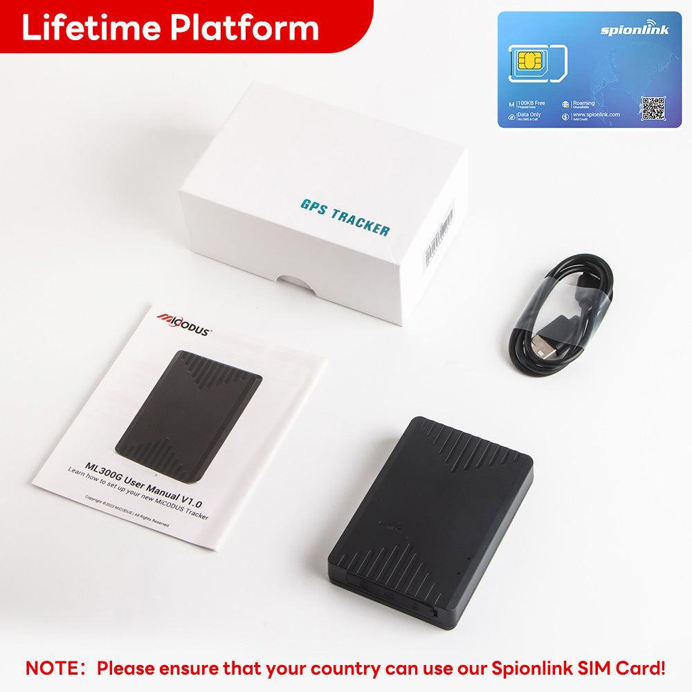 Mini Magnetic Asset GPS Tracker Voice Monitoring Realtime 4G Car GPS Tracking Device MiCODUS ML300G