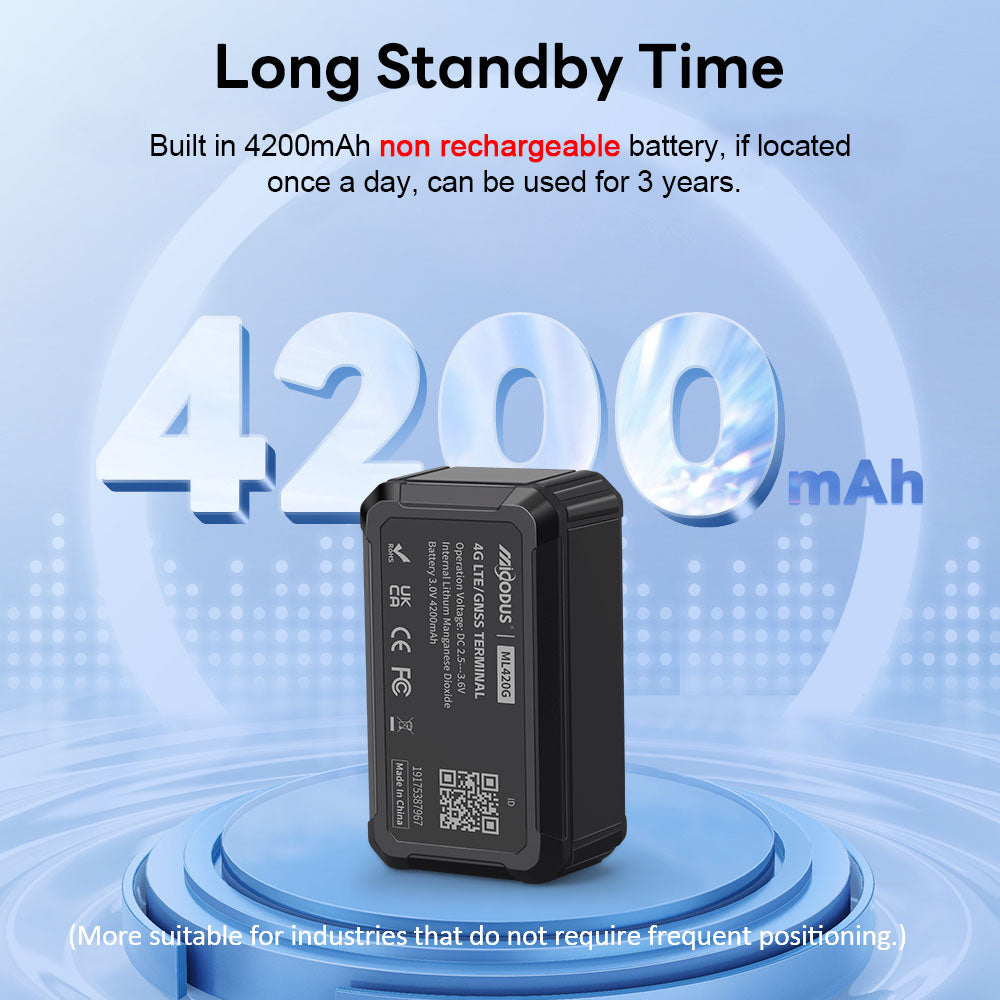 Low Consumption 4200mah Magnetic Car Gps Tracker 4G Micodus MG420G Asset Gps Tracking Device Disposable Battery 3 Years Standby