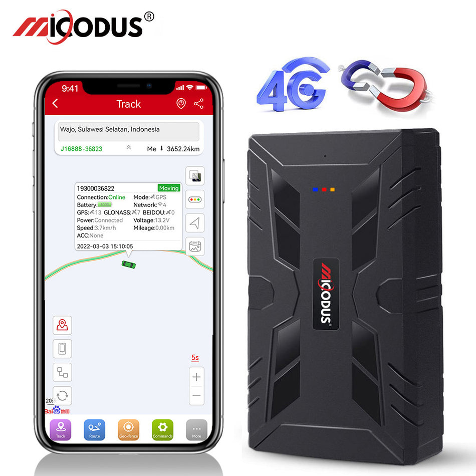 Strong Magnet 10000mAh Aseet 4G GPS Tracker MiCODUS ML910G Voice Monitoring Wireless Portable Anti-theft Car Tracking Device