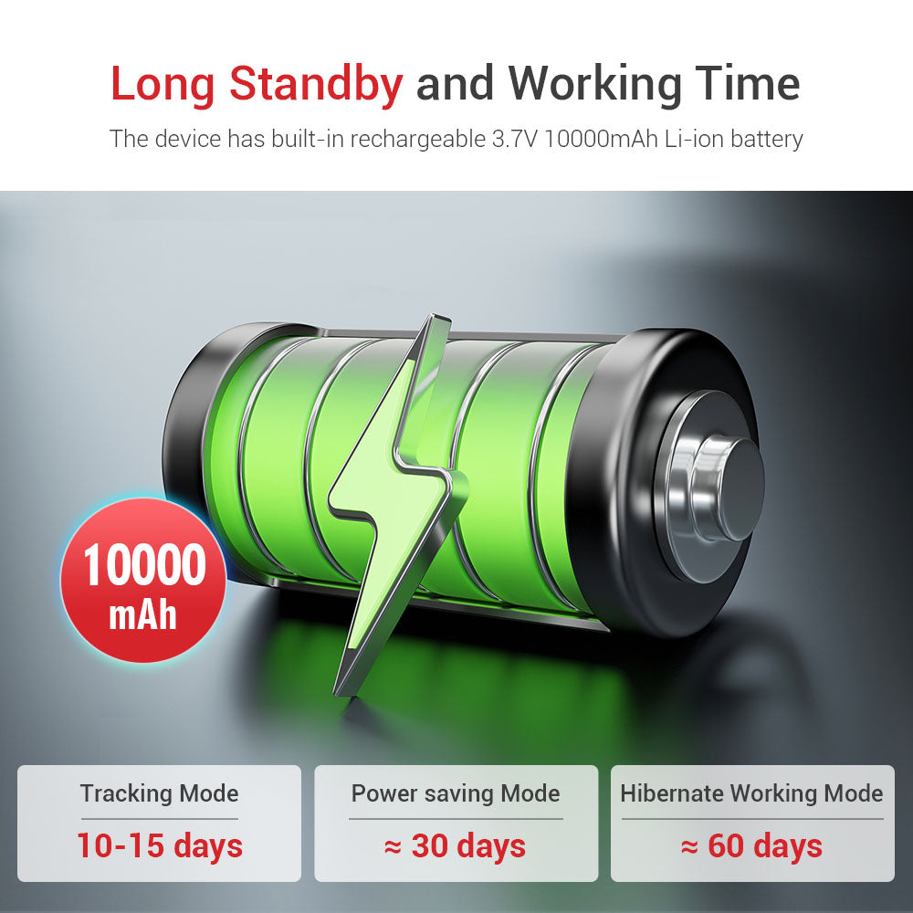 Strong Magnet 10000mAh Aseet 4G GPS Tracker MiCODUS ML910G Voice Monitoring Wireless Portable Anti-theft Car Tracking Device