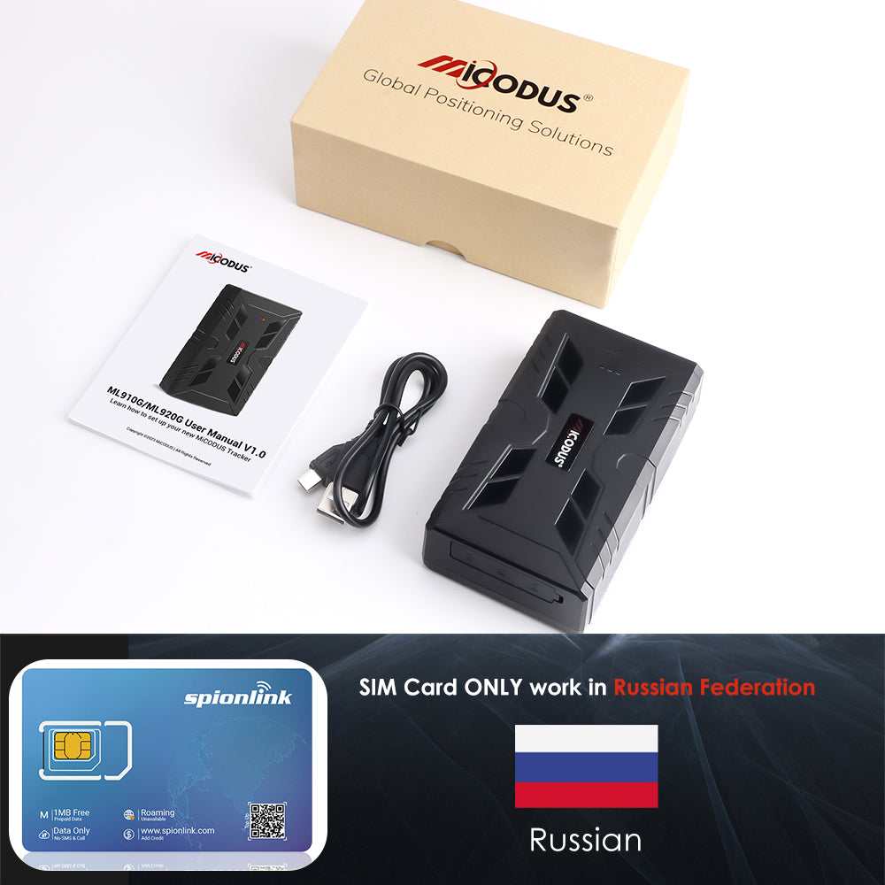 Strong Magnet 10000mAh Aseet 4G GPS Tracker MiCODUS ML910G Voice Monitoring Wireless Portable Anti-theft Car Tracking Device