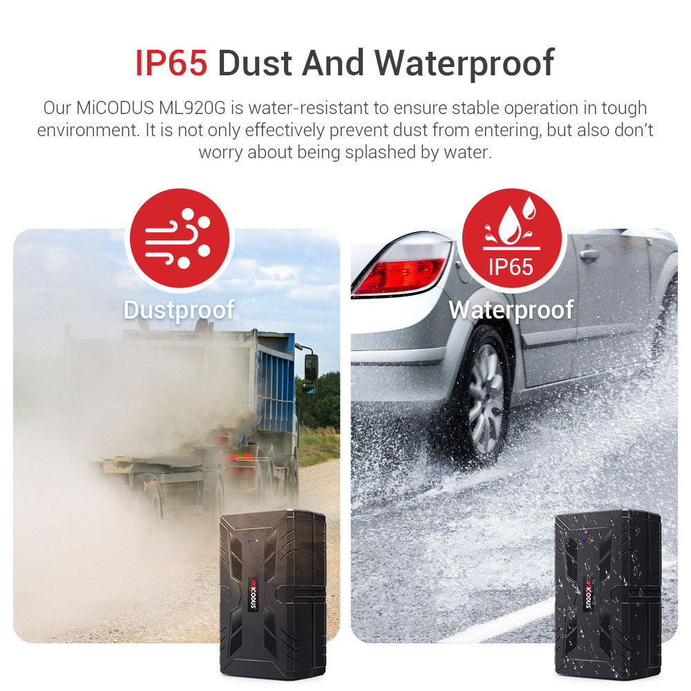 20000mAh Long Battery Life Turck GPS Tracker 4G MiCODUS ML920G Wireless Magnetic Asset Location Asset Tracking Device With APP