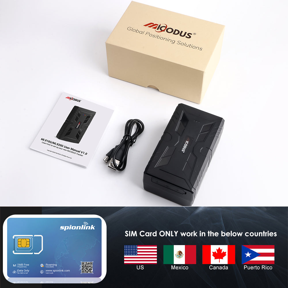 20000mAh Long Battery Life Turck GPS Tracker 4G MiCODUS ML920G Wireless Magnetic Asset Location Asset Tracking Device With APP