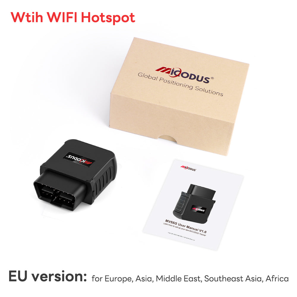 Wifi Hotspot Car OBD2 GPS Tracker 4G MiCODUS MV55G Pro Canbus Diagnosis Realtime Vehicle OBD Tracking Device