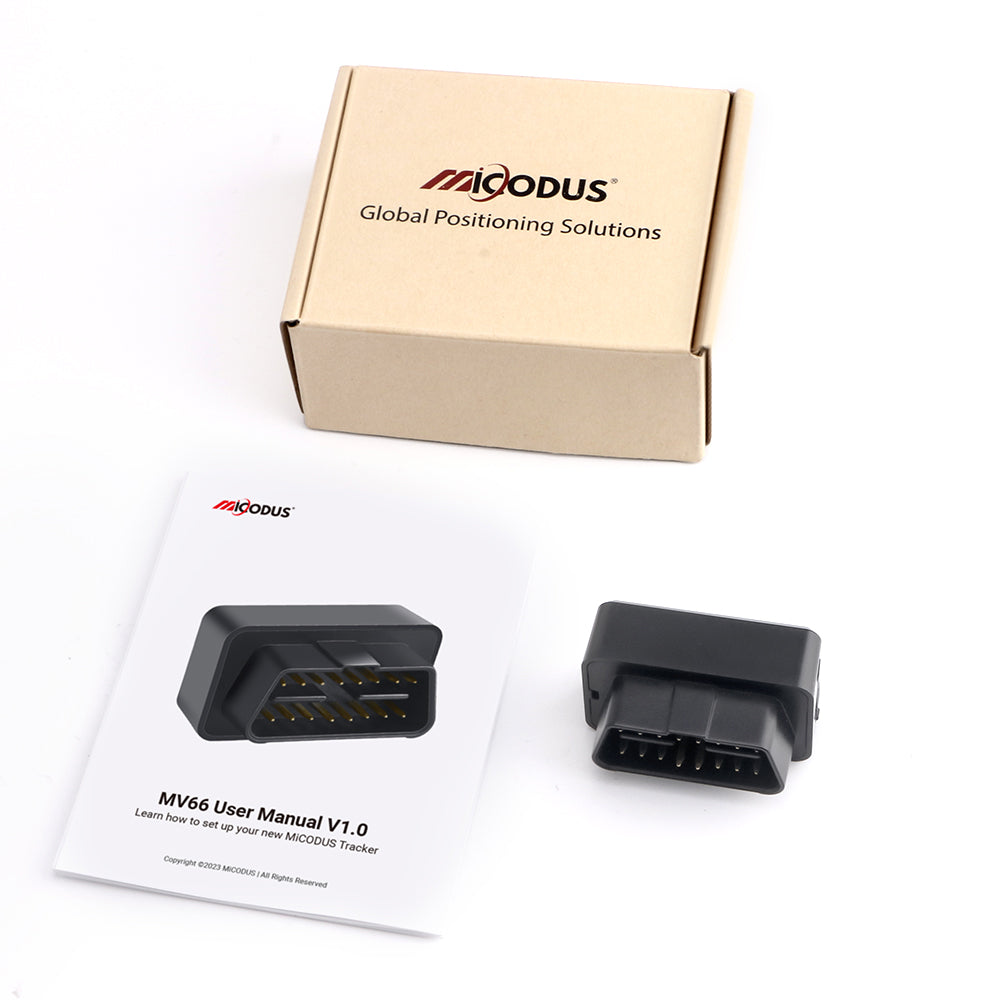 Car OBD2 GPS Tracker Voice Monitoring ACC Status Detection MiCODUS MV66 Mini Vehicle Tracking Device Plug and Play
