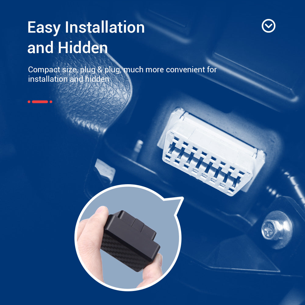 Car OBD2 GPS Tracker Voice Monitoring ACC Status Detection MiCODUS MV66 Mini Vehicle Tracking Device Plug and Play