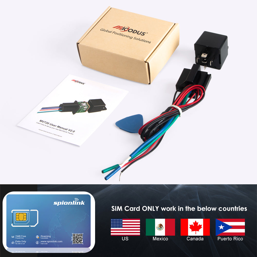 Car Relay GPS Tracker MiCODUS MV720 Remotely Cut Off Fuel Anti-theft Mini 2G Motorcycle Tracking Device With APP