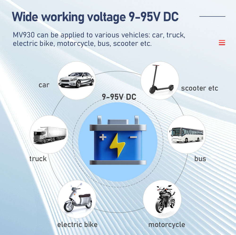 Hidden Design Mini Relay Car Tracking Device MiCODUS MV930 Anti-theft Realtime Location Motorcycle GPS Tracker With Kill Switch
