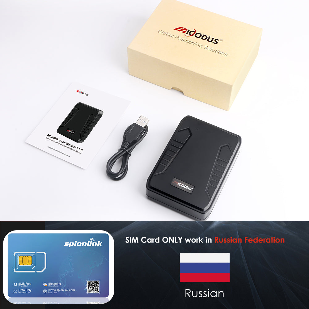 10000mAh Long Battery Life GPS Tracker MiCODUS ML808G Wireless Waterproof 4G Truck Tracking Device With Strong Magnet