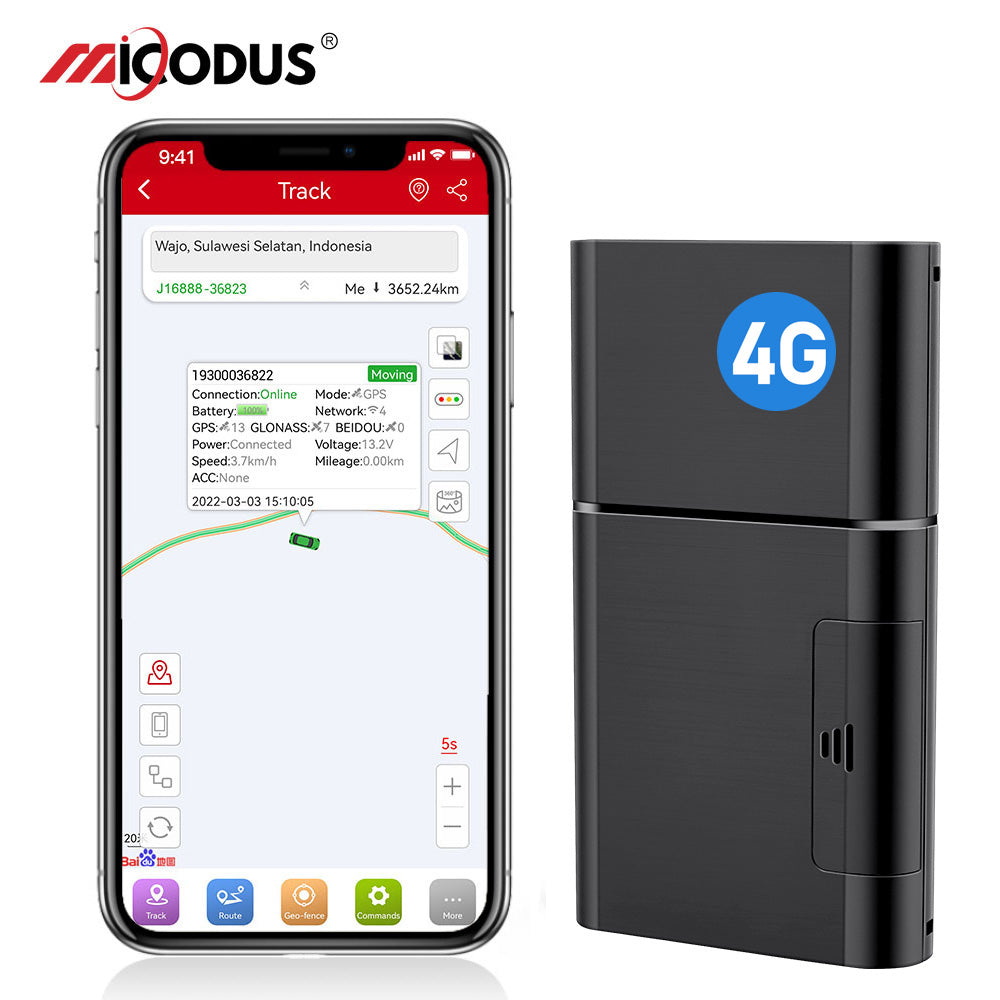 4G LTE CAT M1 Wifi Positioning Wireless Asset GPS Tracker Temperature Monitor 5500mAh Truck GPS Tracking Device MiCODUS ML208G