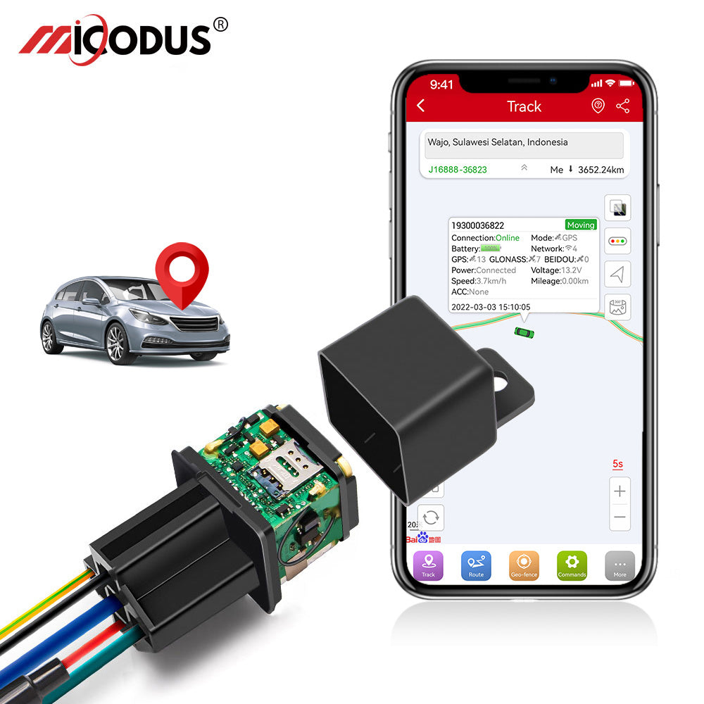 Hidden Design Mini Relay Car Tracking Device MiCODUS MV930 Anti-theft Realtime Location Motorcycle GPS Tracker With Kill Switch